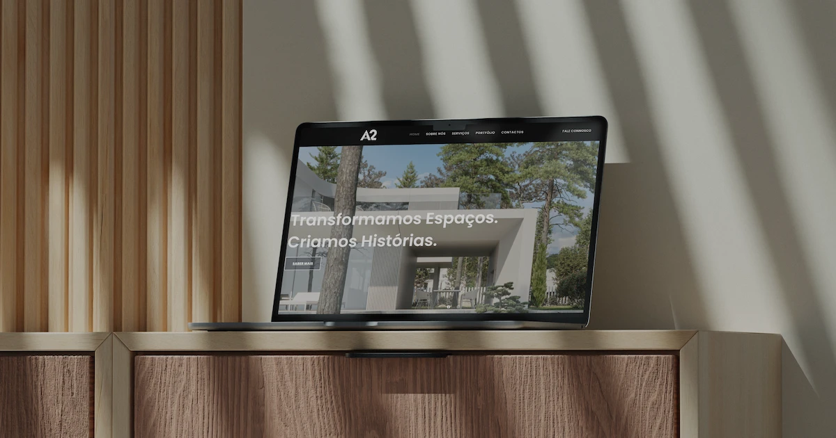 Apresentação do website A2 Arquitetura