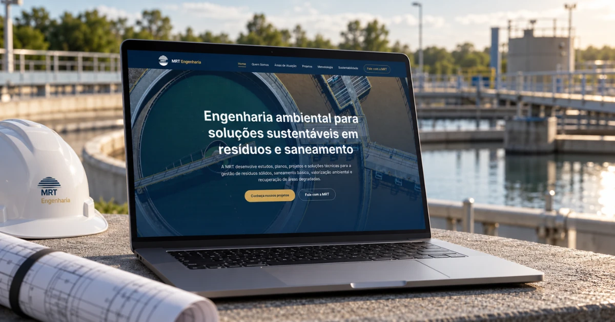 Apresentação do website MRT Engenharia