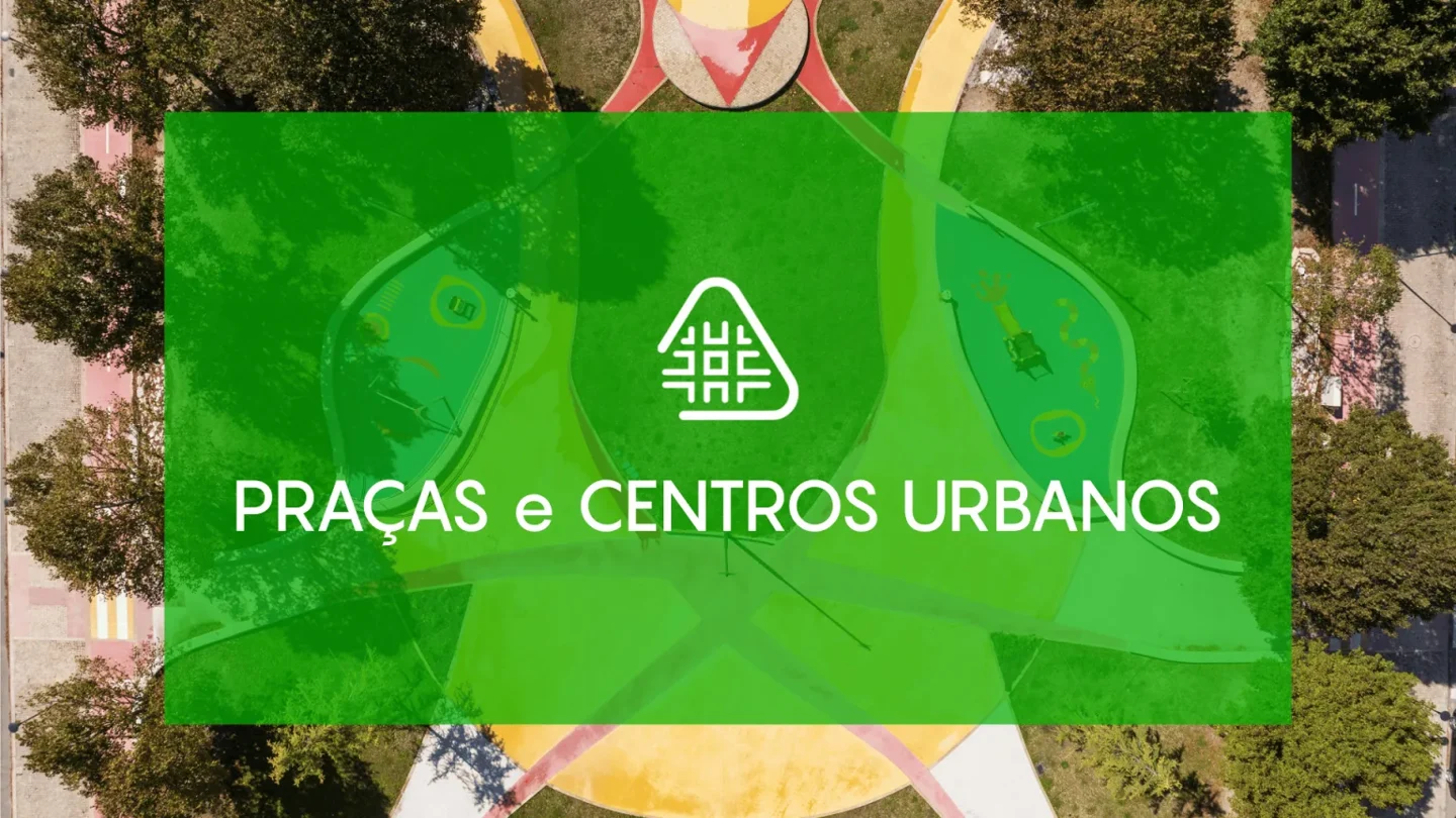 Apresentação da categoria Praças e Centros Urbanos no website da RJB Arquitetos